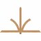 Ekena Millwork Redmond Smooth Timber Gable Bracket, Western Red Cedar, 72"W x 45"H x 1 1/2"D x 3 1/2"F, 15/12 Pitch GBW072X45X0204RED00SWR - alternate 1